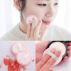 5x Powder Puff Applicator Cotton Round Makeup Powder Sponge Air Cushion Puff with Ribbon Face Powder Puffs for Loose and