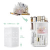 seinlife 360 Rotating Makeup OrganizerDIY Adjustable Spinning HolderFoldable Cosmetic Storage Display boxLarge Capacity