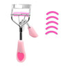 Stainless Steel Eyelash Curler with Builtin Comb Pinch PainFree Lash Curler with Brush Suitable for Any Eye Shapes and S