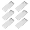 Empty Slide Top Tin Containers for Lip Balm Crafts Storage Kit 25oz 6 Pack