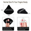 6Pcs Triangle Powder PuffSoft Velour Face Makeup Sponge Powder PuffsLoose Powder Cosmetic Foundation Mineral Powder Wet