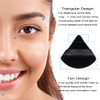6Pcs Triangle Powder PuffSoft Velour Face Makeup Sponge Powder PuffsLoose Powder Cosmetic Foundation Mineral Powder Wet