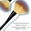 Foundation BrushDaubigny Large Powder Brush Flat Arched Premium Durable Kabuki Makeup Brush Perfect For Blending LiquidC