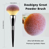 Foundation BrushDaubigny Large Powder Brush Flat Arched Premium Durable Kabuki Makeup Brush Perfect For Blending LiquidC