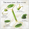 XPECIAL Gua Sha Jade Roller 3 in 1 Face Roller Guasha Facial Massage Skin Care Tool Set Massager for Removal of Wrinkles