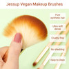 Jessup Professional Bamboo Makeup Brushes Premium Synthetic Foundation Powder Concealer Blush Highlight Eye Blending Cos