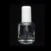 Karlash Premium Empty Polish Bottle Clear Brush Mixing ball White Cap 05 Oz 2 Piece