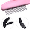 TecUnite Folding Eyelash Comb Stainless Eyebrow Comb Eyelash and Brow Makeup Brush 3 Black and 3 Pink