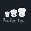 6pcs Dental Lab Flexible Silicone Mixing Cup Selfcuring Silicone Rubber Bowl Dappen Dish 2Large 2Medium 2Small