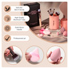 BSMALL Makeup Brushes Premium Synthetic Foundation Powder Concealers Eye Shadows Makeup 14 Pcs Brush Set Pink Set with C