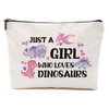 Dinosaur Makeup Bag Dinosaur Gifts for Girls Women Gifts for Adults Dinosaur Stuff Merch Animal Lover Funny Birthday Chr
