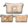 FITINI Makeup Bag FunnyCorgi Dogs Travel Small Cosmetic Bags Organizer for Women Handbag Toiletry Storage Pouch Waterpro