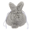 Lurrose Drawstring Makeup Bag Bunny Cosmetic Bag Fluffy Plush Makeup Pouch for Travel Shopping