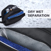 BAGSMART Travel Toiletry Bag for Men Dopp Kit Water Resistant Shaving Bag for Toiletries Accessories BlackMedium