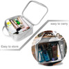 ANRUI TSA Approved Toiletry Bag with Handle Strap Clear Travel Liquids Toiletries Cosmetics Organizer CarryOn Luggage fo