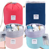 INVODA Drawstring Cosmetic Bag 4PCS Travel Makeup Bag for Women Toiletry Bag Portable Drawstring Make up Organizer Bag f