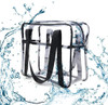 Louise Maelys Travel Clear Makeup Handbag Large Toiletry Cosmetic Organizer Bag Waterproof