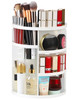 Syntus 360 Rotating Makeup Organizer DIY Adjustable Bathroom Makeup Carousel Spinning Holder Rack Large Capacity Cosmeti