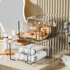 ZHIAI 2 Pack Clear Stackable Cosmetic Organizer Acrylic Drawer Plastic Organizer for Dresser Vanity Kitchen Cabinet Pant