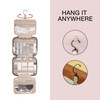BAGSMART Toiletry Bag Travel Bag with Hanging Hook Waterresistant Makeup Cosmetic Bag Travel Organizer for Accessories S