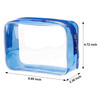 Pangda 5 Pack Clear Toiletry Bags PVC Transparent Zipper Pouches with Zipper 9 x 63 x 295 in Waterproof Travel Organizer