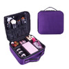 Semilyn Travel Makeup Bag for Women Makeup Organizer Train Case Cosmetic Makeup Storage Bag Organizer with Adjustable Di