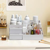 Large Makeup Organizer with Drawers MultiFunctional Vanity and Countertop Storage for Cosmetics Skincare Perfume Nail Po