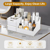 Large Makeup Organizer with Drawers MultiFunctional Vanity and Countertop Storage for Cosmetics Skincare Perfume Nail Po