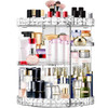 MISERWE Makeup Organizer 360 Degree Rotating 7 Adjustable Layers Large Capacity Cosmetic Organizer Transparent Make Up O
