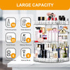 MISERWE Makeup Organizer 360 Degree Rotating 7 Adjustable Layers Large Capacity Cosmetic Organizer Transparent Make Up O