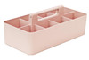New Plastic Portable Makeup Organizer Caddy Tote Divided Basket Bin with Handle for Bathroom Storage Made In USA Indie P