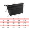 Vercord Premium Nylon Purse Organizer Tote Handbag Insert Organizers Bag in Bag Zipper 13 Pockets Black XXLarge