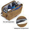 BAGSMART Toiletry Bag for Men Canvas Travel Toiletry Organizer Dopp Kit Waterresistant Shaving Bag for Toiletries Access