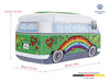 BRISA VW Collection Volkswagen Neoprene Universal Makeup Cosmetics Toiletry Travel Pharmacy Bag in T1 Bus Design PeaceGr