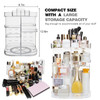 AMEITECH 360Degree Makeup Organizer DIY Adjustable Rotating Cosmetic Storage Carousel Spinning Holder Storage Rack with