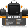 Travel Toiletry Bag for Men and Women 106x106x32 Large Hanging Toiletry Organizer Waterproof Hygiene Bag with Metal XXL