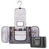 BORSALI Hanging Toiletry Bag for Women with Mirror Medium Travel Bag for Toiletries Travel Essentials Compact Yet Roomy