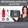 BORSALI Hanging Toiletry Bag for Women with Mirror Medium Travel Bag for Toiletries Travel Essentials Compact Yet Roomy