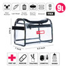 Rough Enough Clear Makeup Toiletry Bag Cosmetic Organizer Large Medicine Pouch with Zipper for Women Travel Accessories