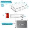 Vtopmart 121W Clear Stackable Storage Drawers2 Pack Acrylic Plastic Organizers Bins for Makeup Palettes Cosmetics and Be