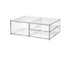 iDesign The Sarah Tanno Collection Wide Plastic Cosmetic Drawer Organizer Clear