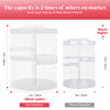 Awenia Makeup Organizer 360Degree Rotating Adjustable Makeup Storage 7 Layers Large Capacity Cosmetic Storage Unit Fits