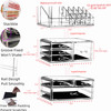 Clear Acrylic Makeup Organizer for VanityCountertopStackable 7 Drawers Bathroom Skincare Organizer with Brush HolderLarg