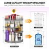 HEMTROY 360 Degree Rotating Makeup Organizer Extra Large Capacity Cosmetic Storage Unit Removable DIY 7 Layers Skincare