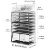 Readaeer Makeup Cosmetic Organizer Storage Drawers Display Boxes Case with 12 DrawersClear