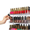 JACKCUBE DESIGN 5 Tier Clear Nail Polish 360 Rotating Display Rack Organizer Stand Makeup Cosmetics Storage Box Carousel