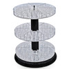 Azar 225035 ThreeTier Revolving Round Display with Slots 1 Dia