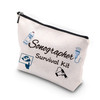 Generic WCGXKO Sonographer Gift Sonographer Survival Kit Ultrasound Tech Makeup Bag Radiologist Gift Talk Less Smile Mor