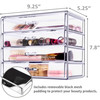 Sorbus Acrylic Makeup Organizer Set 4Drawer Vanity Countertop Cosmetic Storage with Wide Drawers Clear Makeup Storage fo