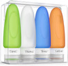 DotDot Leak Proof Travel Bottles TSA Approved 3oz Silicone Toiletries Travel Shampoo Conditioner Containers with Labels